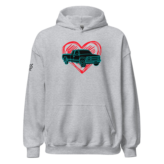 Truck Heart Unisex Hoodie