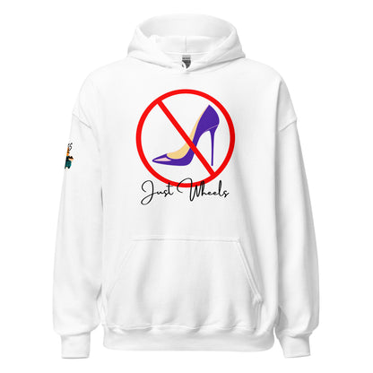 No Heels Just Wheels Unisex Hoodie