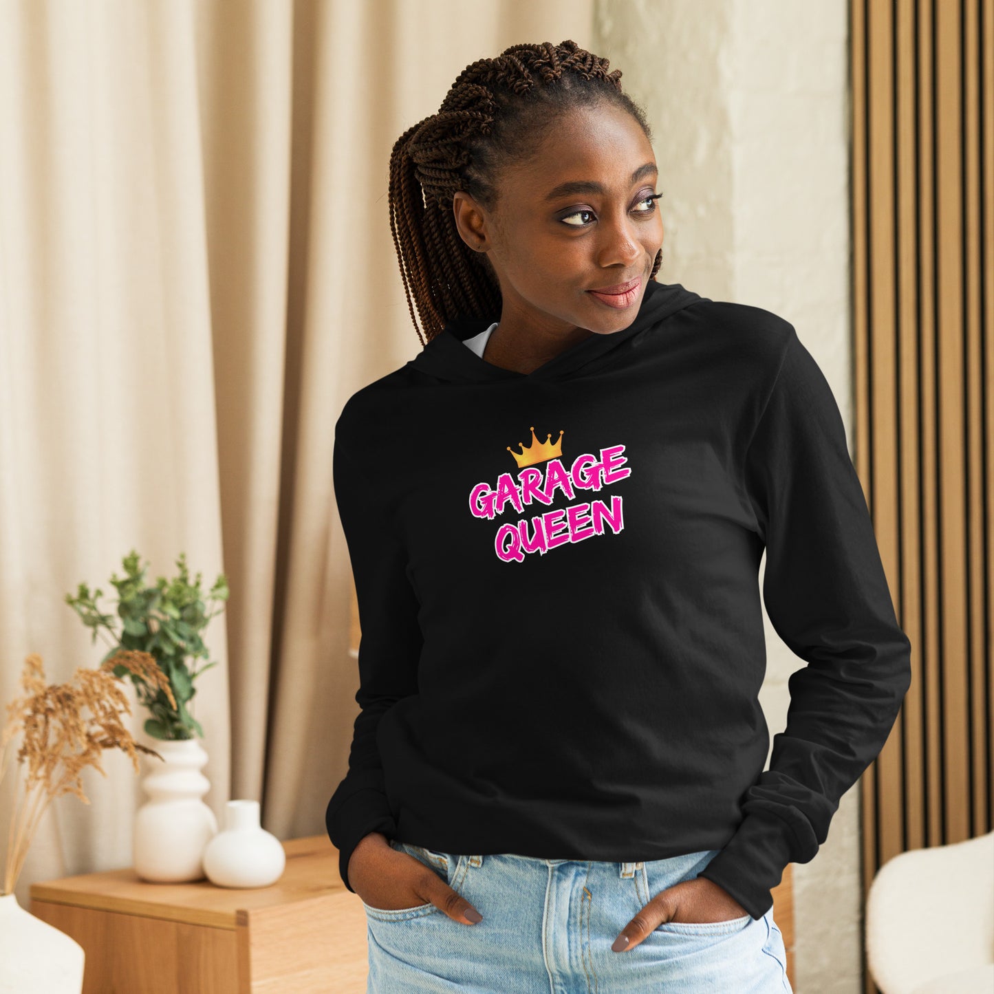 Garage Queen Hooded Long-sleeve Tee