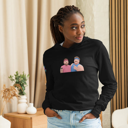 Gender Reveal Wrestlers Hooded Long-sleeve Tee