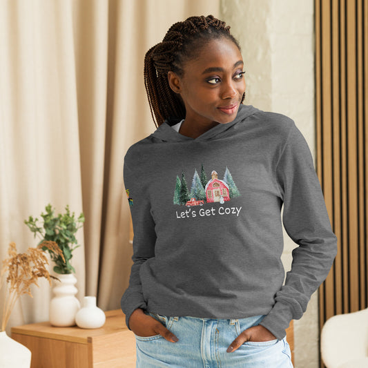 Let's Get Cozy Hooded Long-sleeve Tee