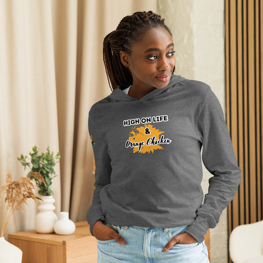 High On Life & Orange Chicken Hooded Long-sleeve Tee