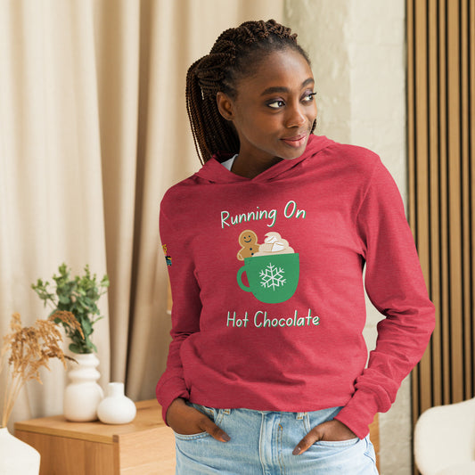 Running On Hot Chocolate Hooded Long-sleeve Tee