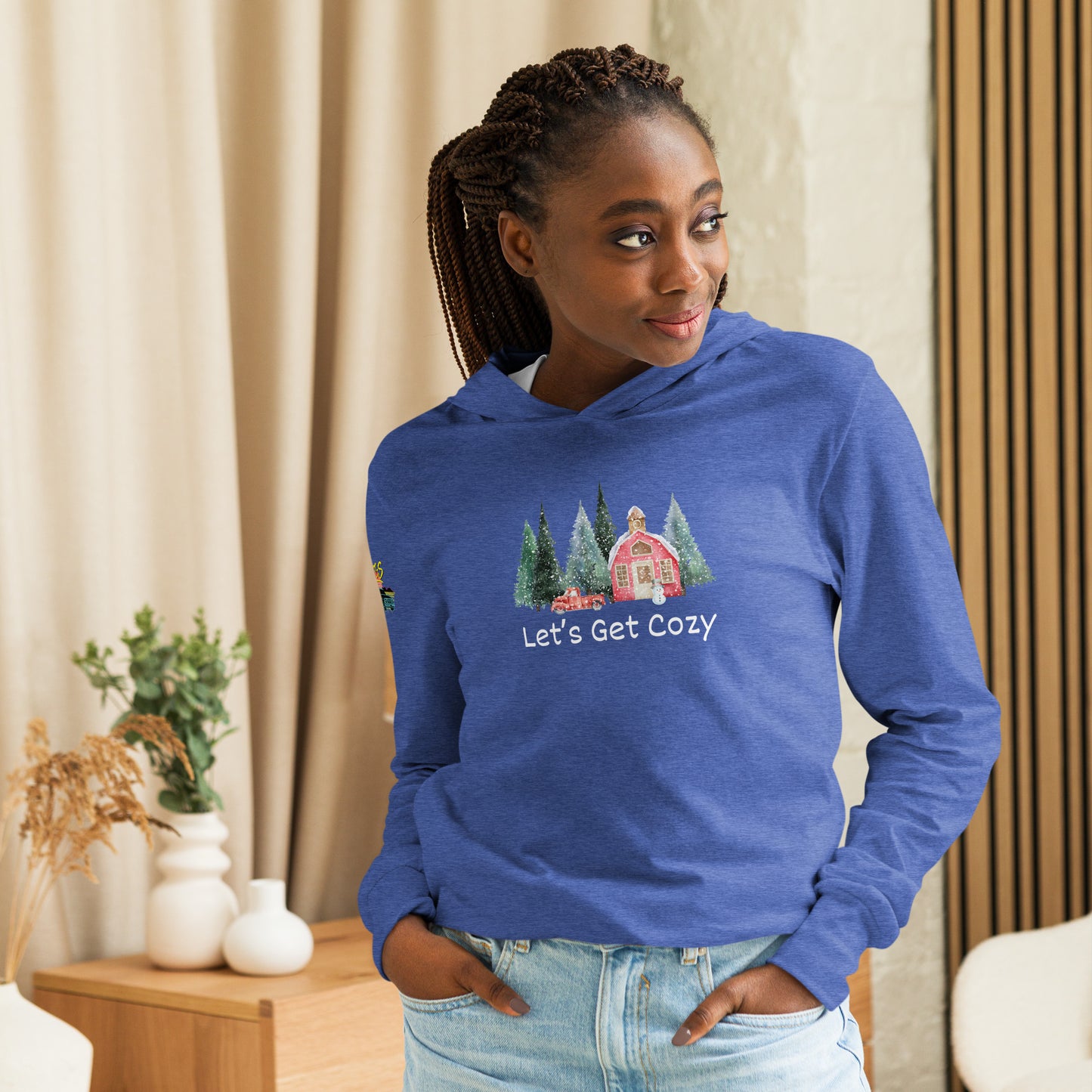 Let's Get Cozy Hooded Long-sleeve Tee