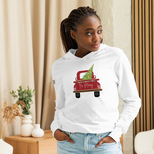 Be Merry Hooded Long-sleeve Tee