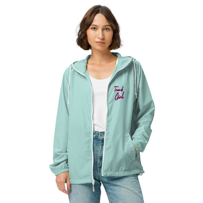 Truck Girl Unisex Lightweight Zip Up Windbreaker