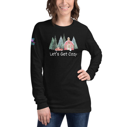 Let's Get Cozy Unisex Long Sleeve Soft Tee