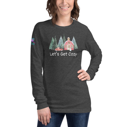 Let's Get Cozy Unisex Long Sleeve Soft Tee