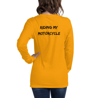 I'm Busy Riding My Motorcycle Unisex Long Sleeve Tee