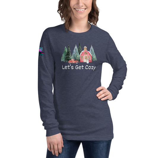 Let's Get Cozy Unisex Long Sleeve Soft Tee