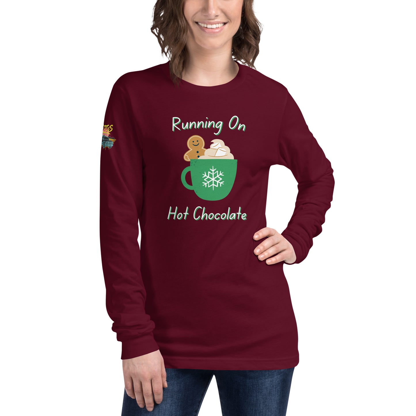 Running On Hot Chocolate Unisex Long Sleeve Tee