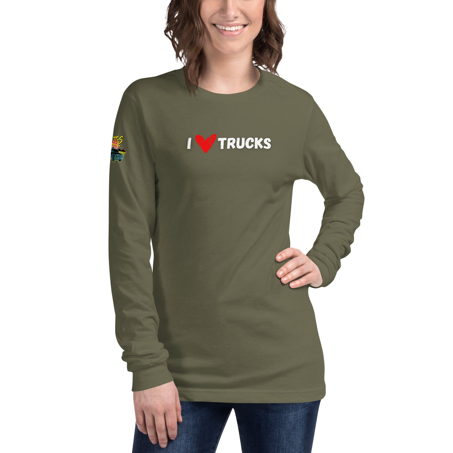 I Heart Trucks Unisex Long Sleeve Tee