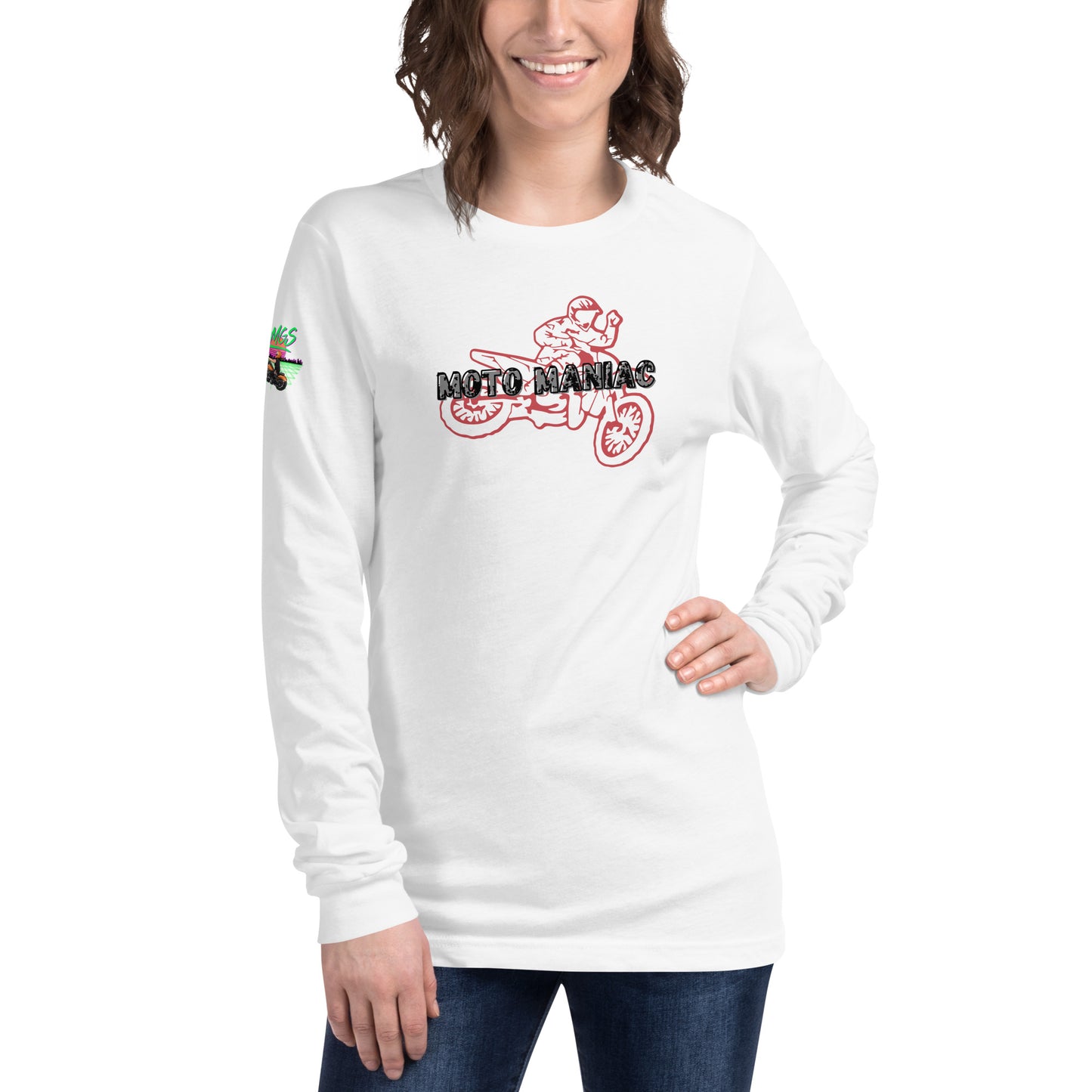 Moto Maniac Unisex Long Sleeve Tee