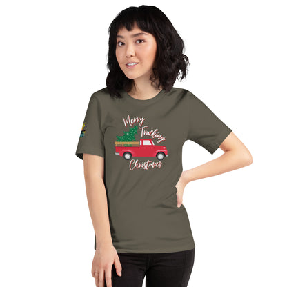 Merry Trucking Christmas Unisex Soft T-shirt