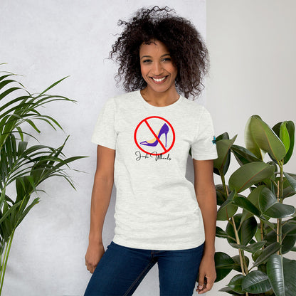 No Heels Just Wheels Unisex Soft T-shirt