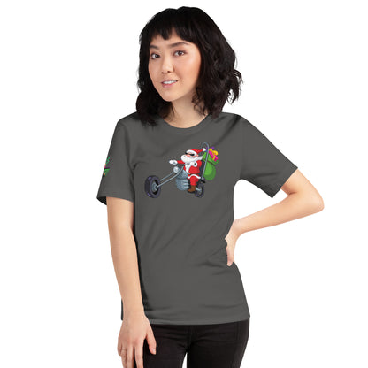 Santa Motorcycle Unisex Soft T-shirt