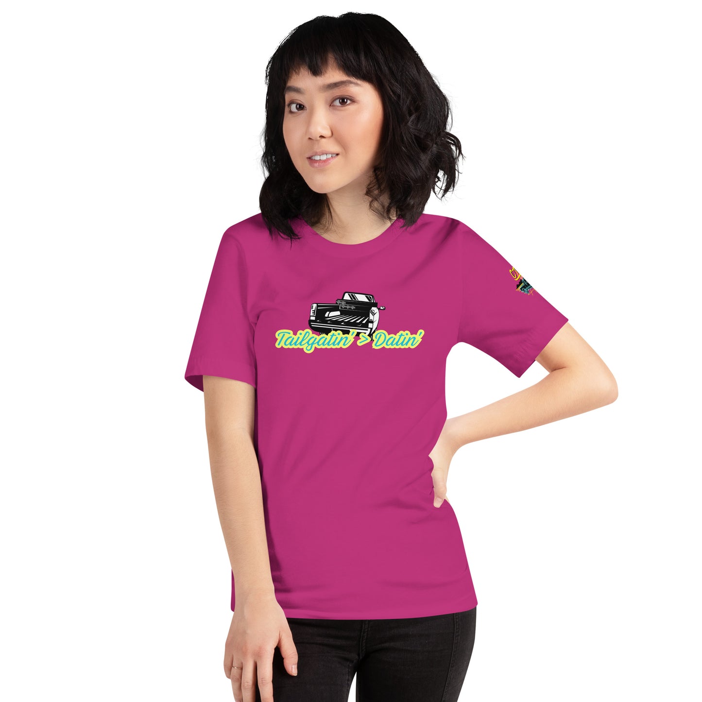 Tailgatin' > Datin' Unisex Soft T-shirt
