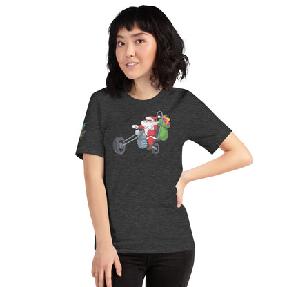 Santa Motorcycle Unisex Soft T-shirt