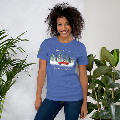 Driving In A Winter Wonderland Unisex Soft T-shirt