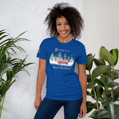 Driving In A Winter Wonderland Unisex Soft T-shirt