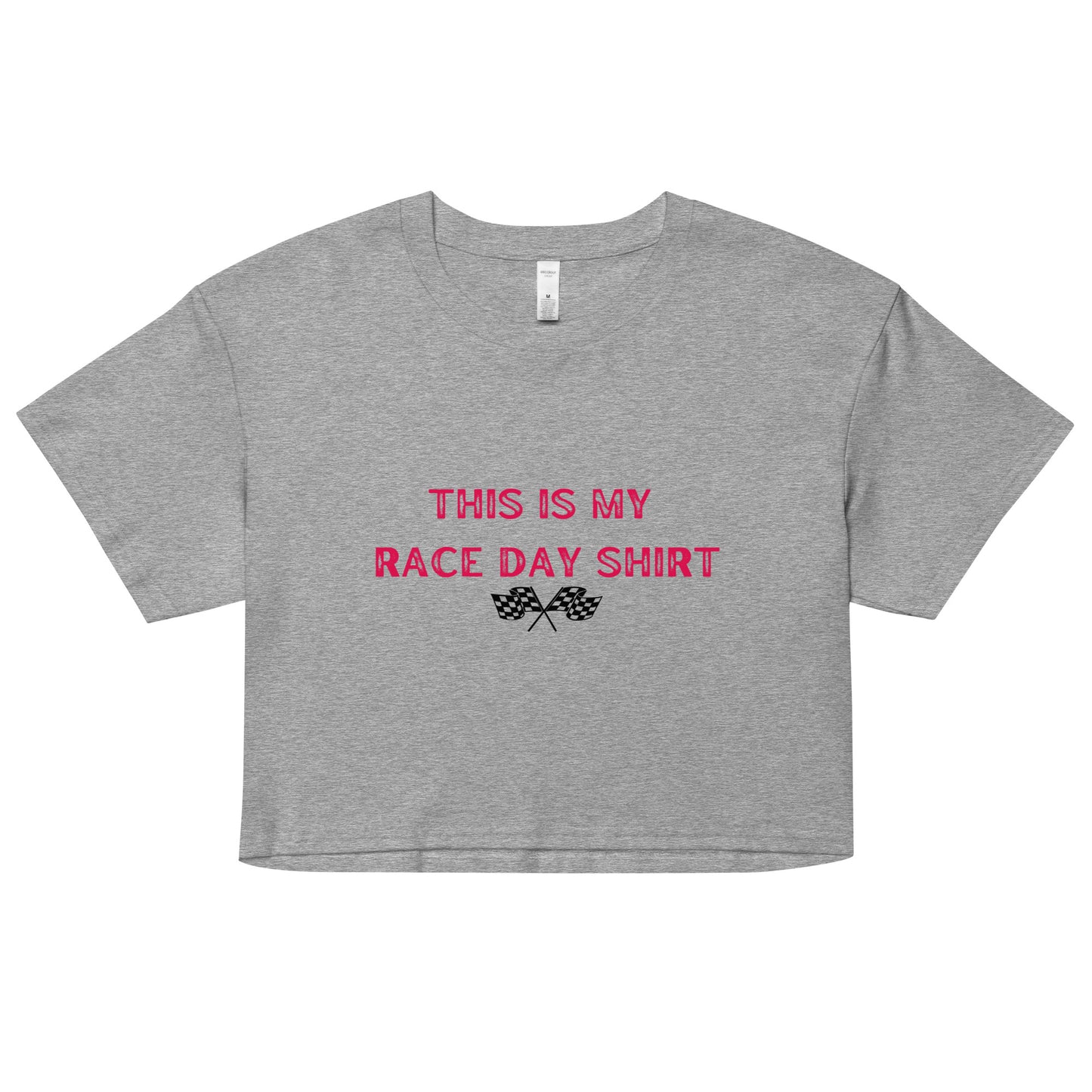 This Is My Race Day Shirt Women’s Crop Top