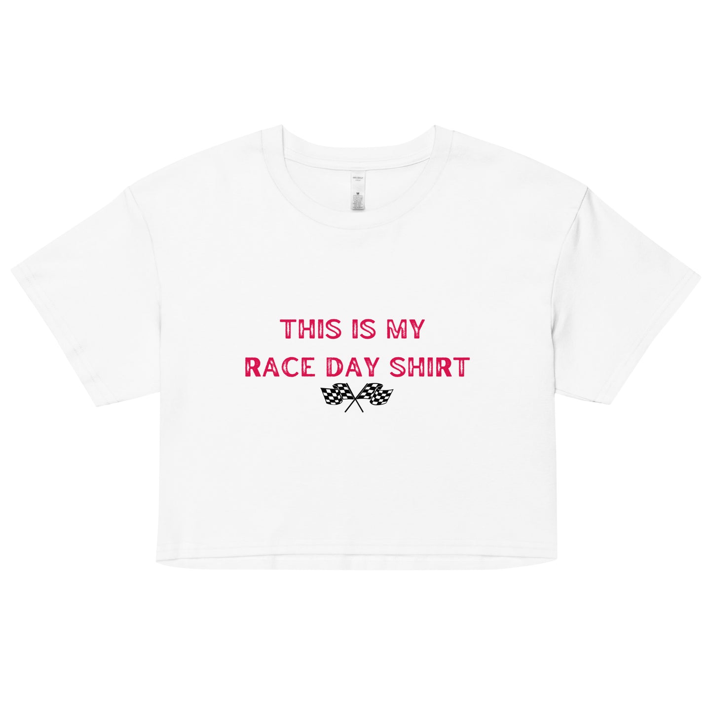 This Is My Race Day Shirt Women’s Crop Top