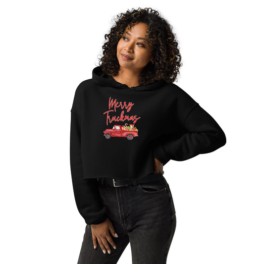 Merry Truckmas Crop Hoodie