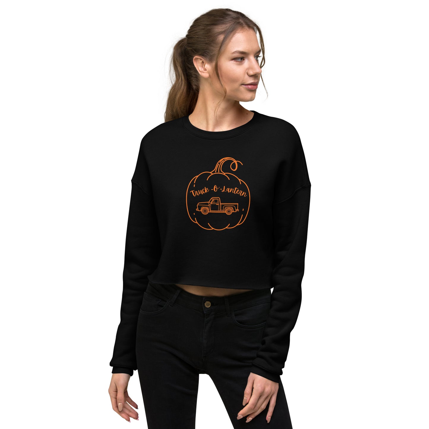 Truck-O'-Lantern Crop Sweatshirt