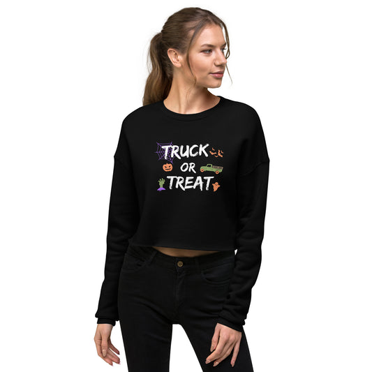 Truck Or Treat Crop Sweatshirt