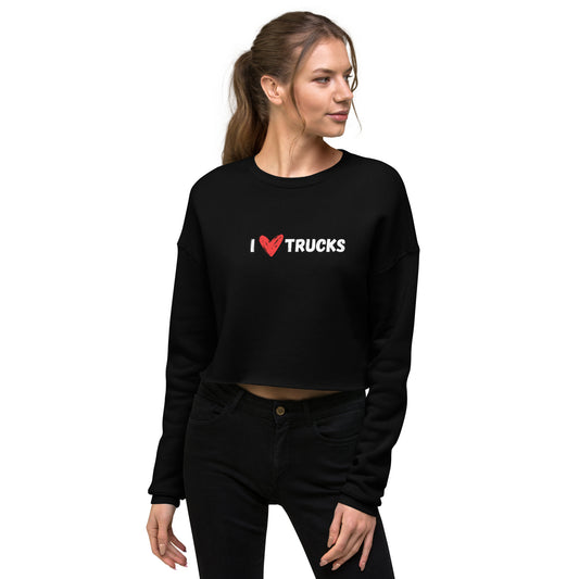 I Heart Trucks Crop Sweatshirt