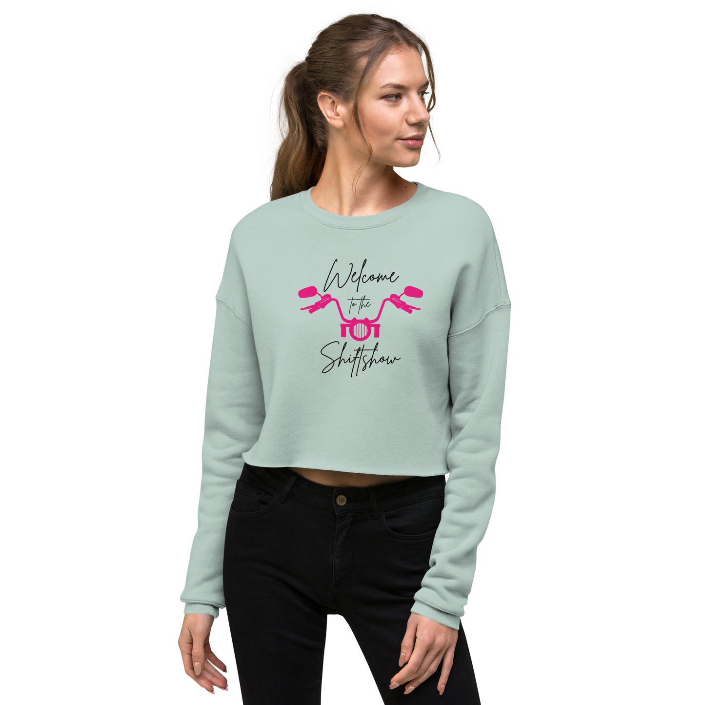 Welcome To The Shiftshow Crop Sweatshirt