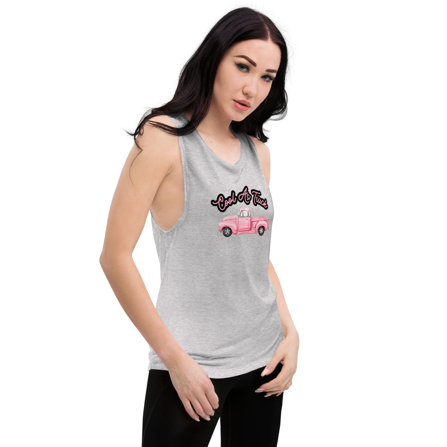 Cool As Truck Ladies’ Muscle Tank