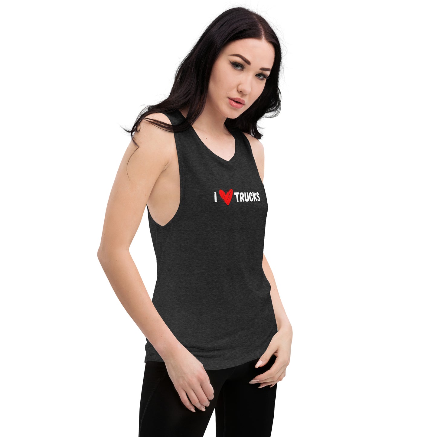 I Heart Trucks Ladies’ Muscle Tank