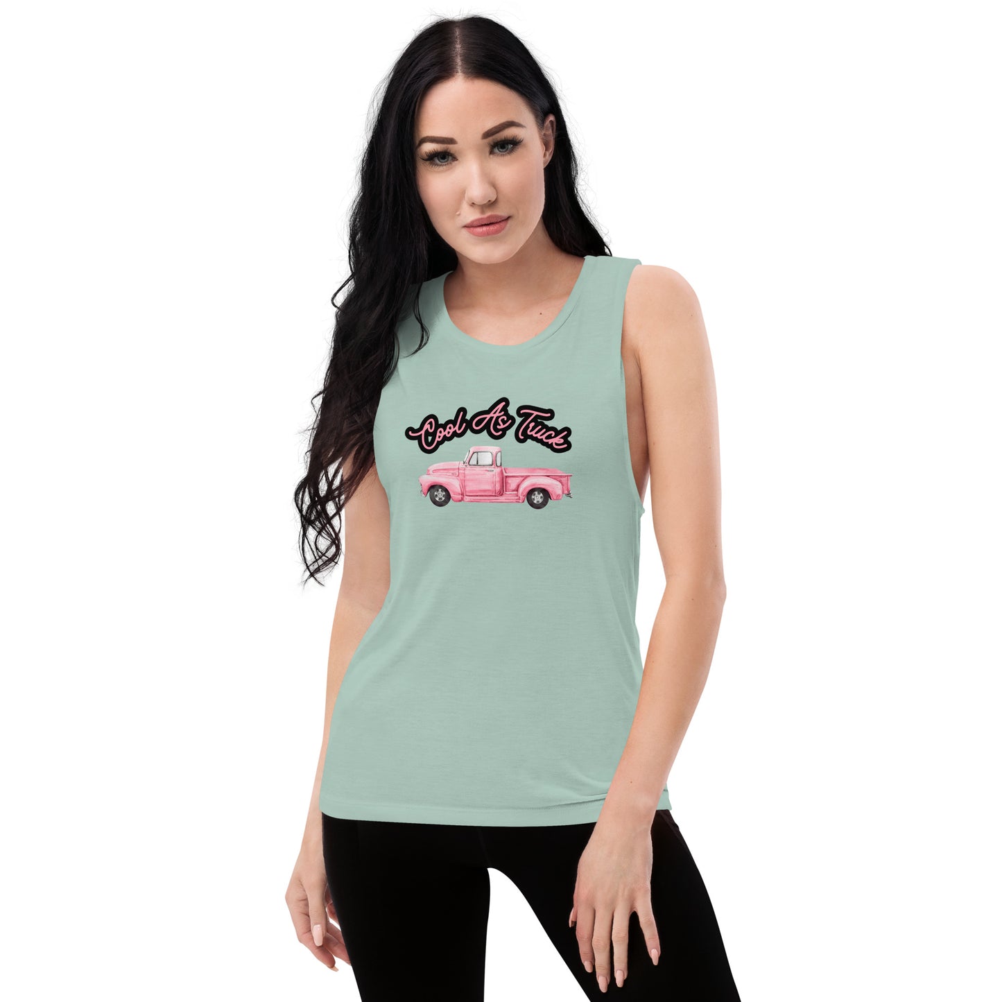 Cool As Truck Ladies’ Muscle Tank