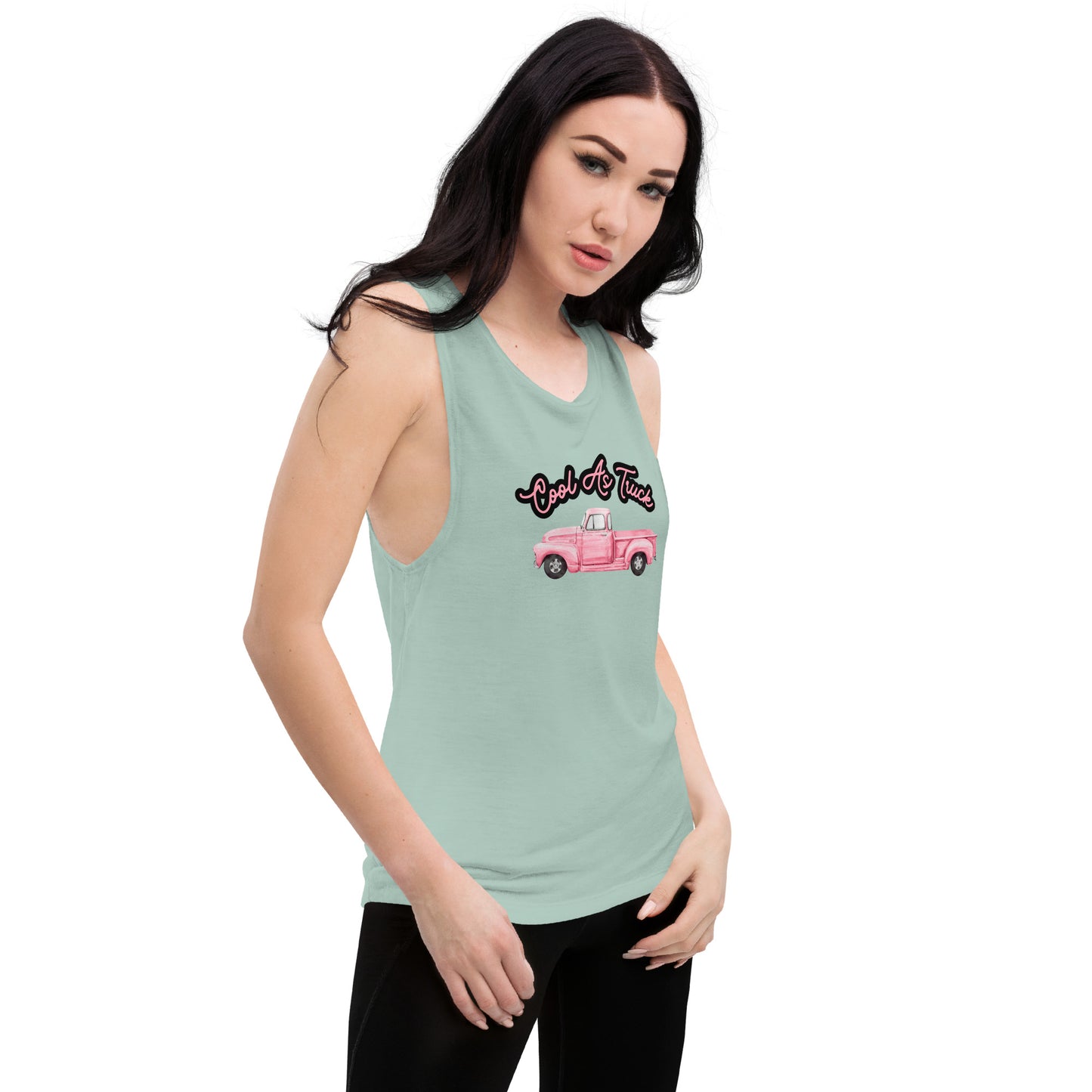 Cool As Truck Ladies’ Muscle Tank