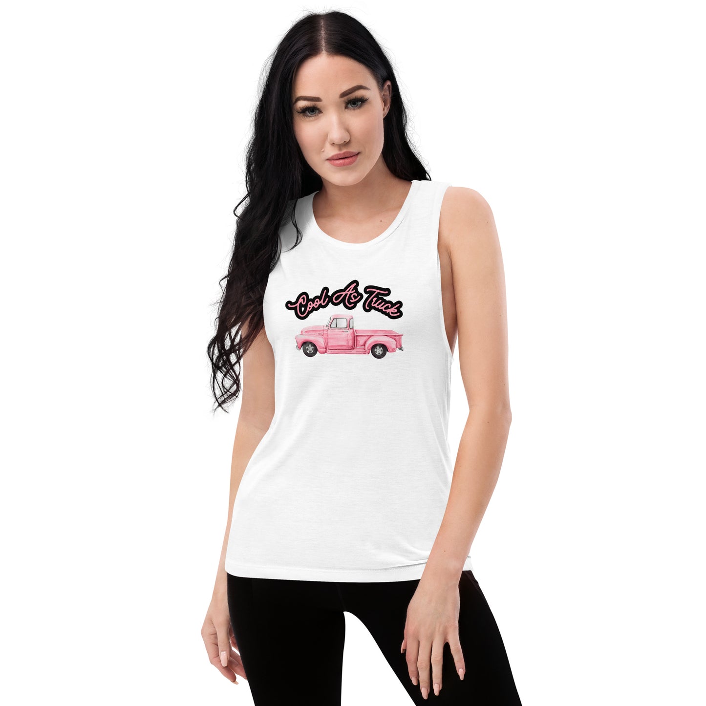 Cool As Truck Ladies’ Muscle Tank