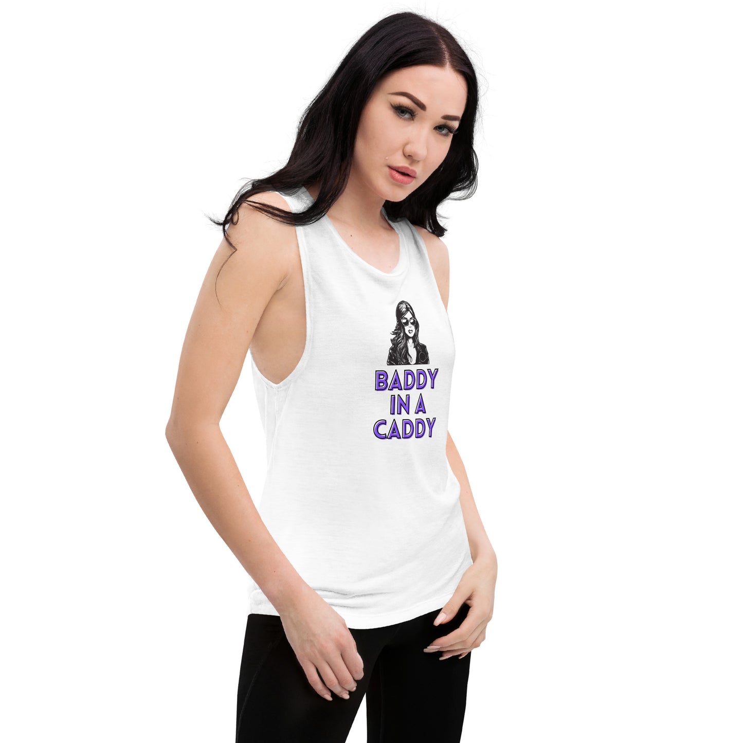 Baddy In A Caddy Ladies’ Muscle Tank