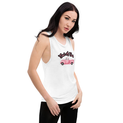 Cool As Truck Ladies’ Muscle Tank