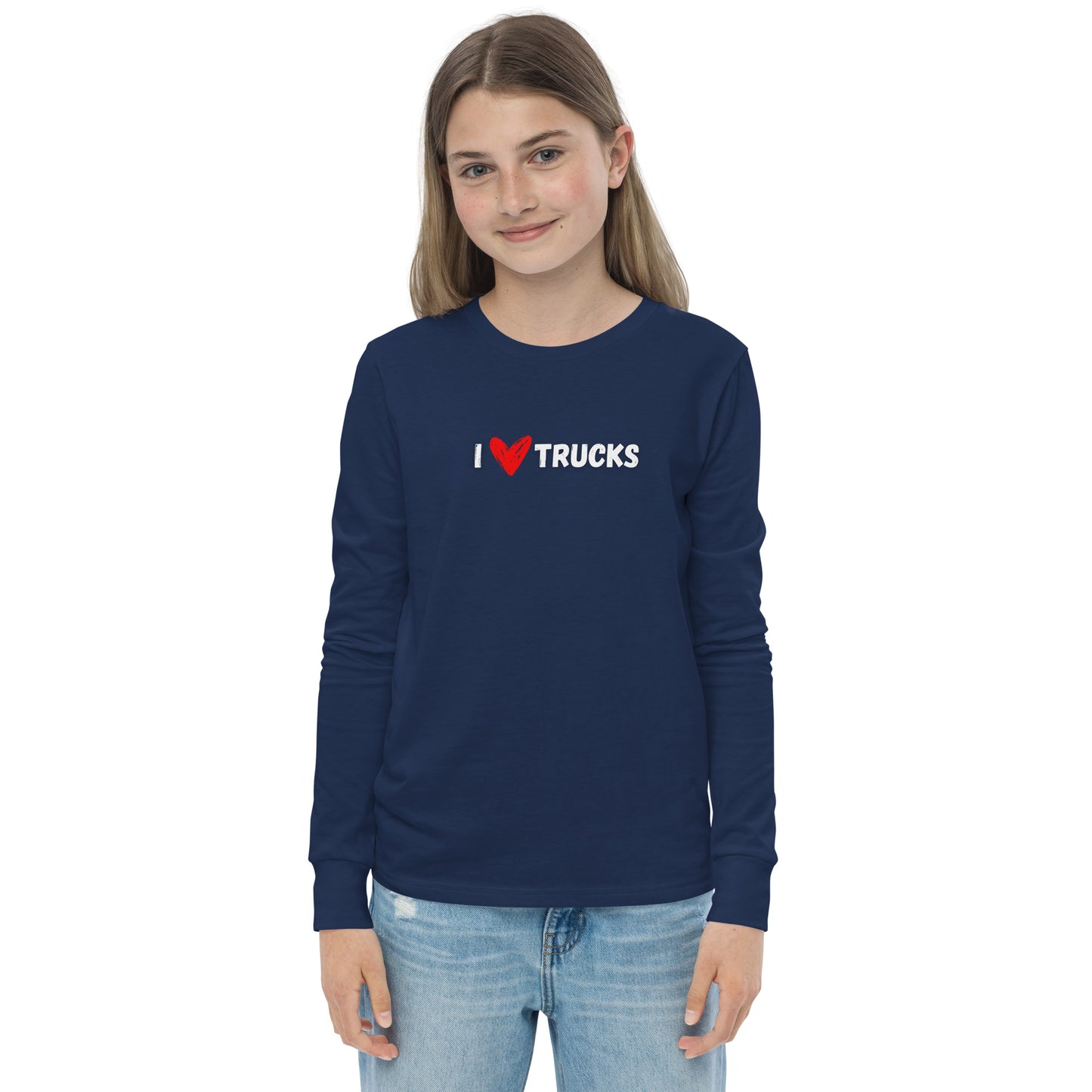 I Heart Trucks Youth long Sleeve Tee