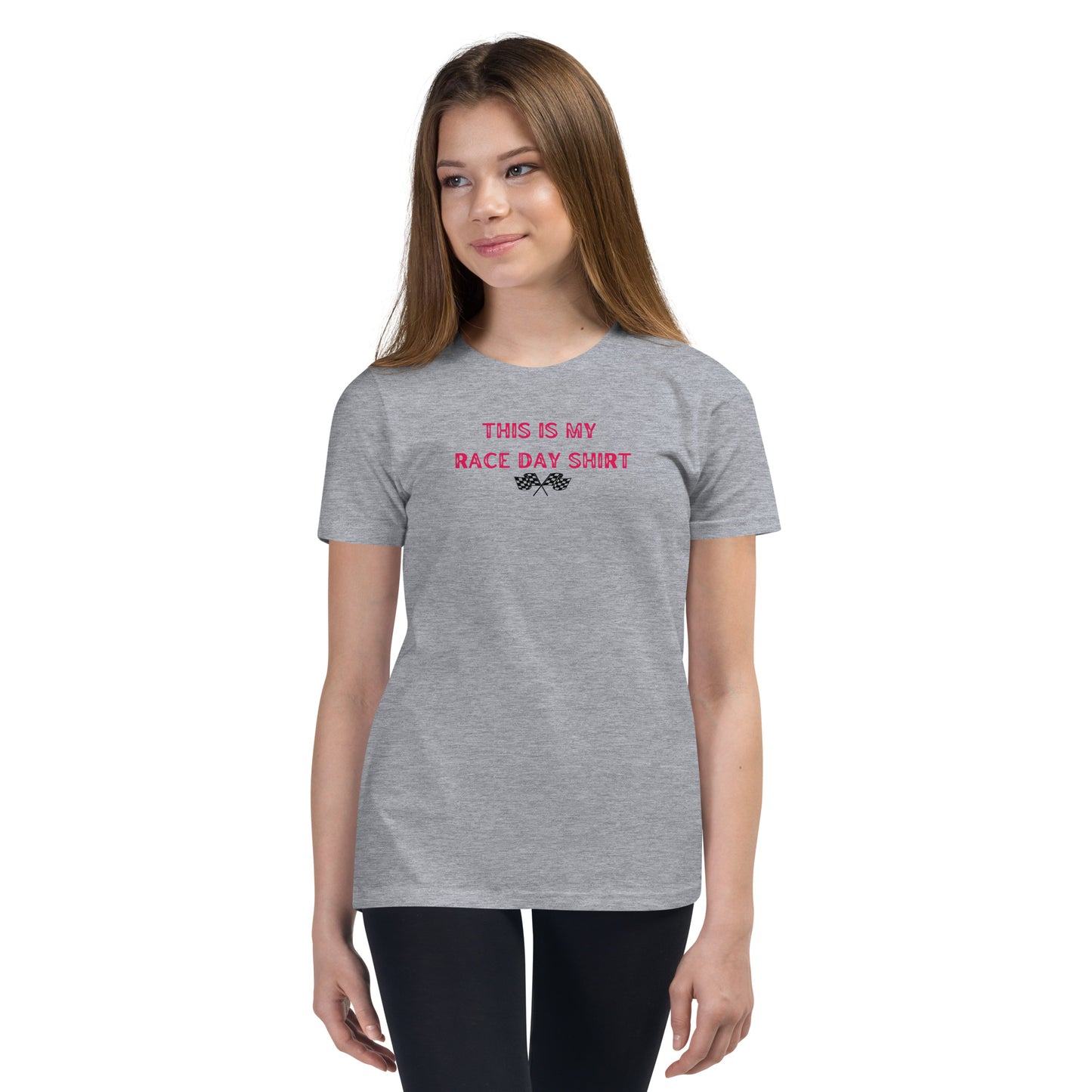 This Is My Race Day Shirt Youth Short Sleeve T-Shirt