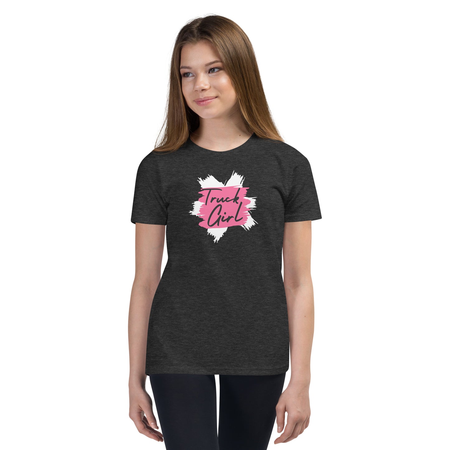 Truck Girl Youth Short Sleeve T-Shirt