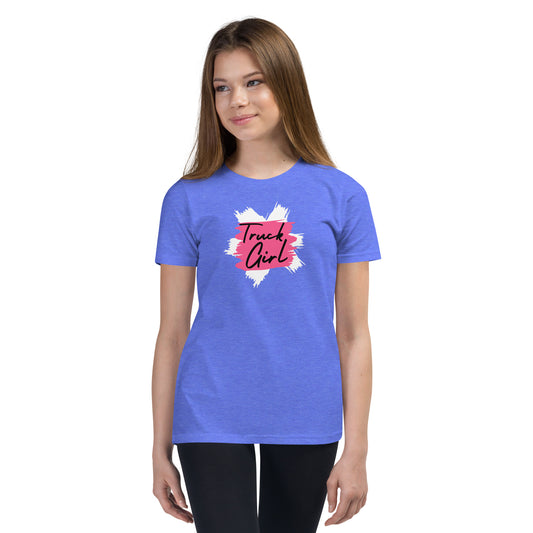 Truck Girl Youth Short Sleeve T-Shirt